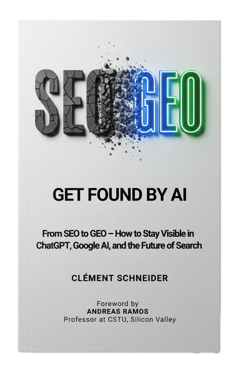 Get Found by AI — book by Clément Schneider, #1 Amazon Best-Seller